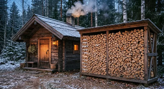 Укладка дров в Фоминском, проспект Складская, 28Б